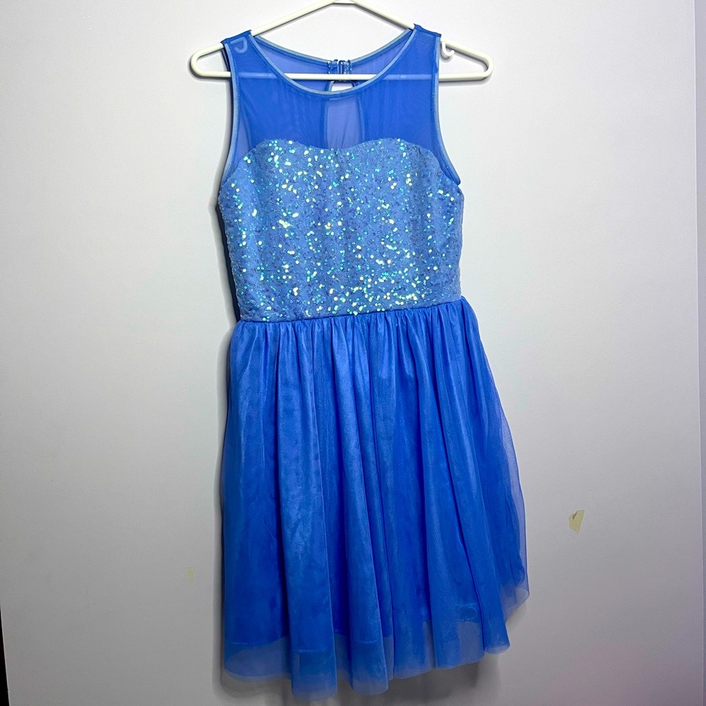 💙Balera Blue Purple Lyrical Ballet Dance Costume (Adult Medium)